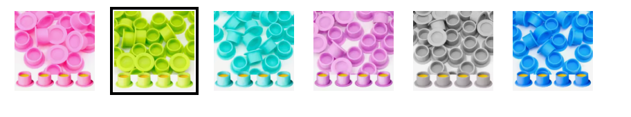 Silicone ink cups x 100- Pick from the dropdown your colour